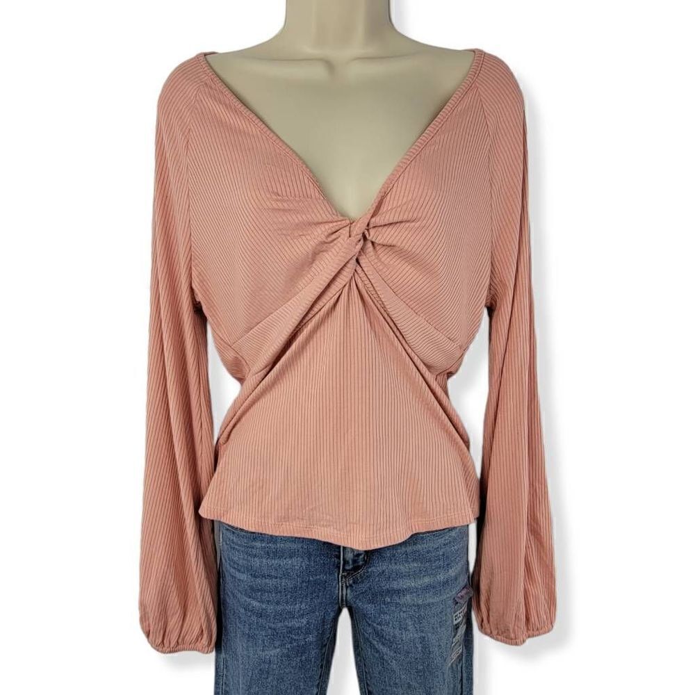 American Rag low cut twist front Blouse Large Junior